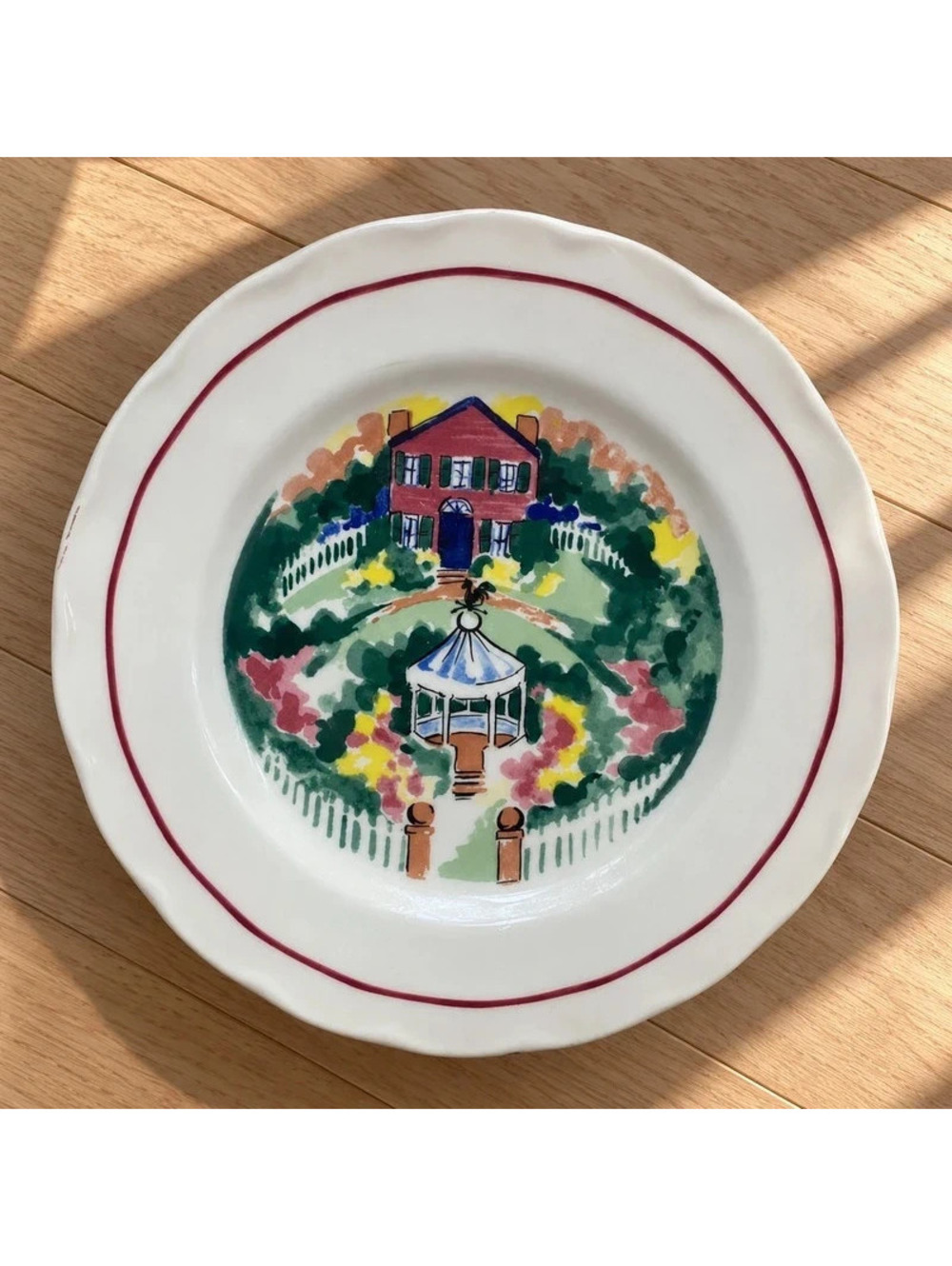 Vintage 1995 Ivy Hill Welcome Home English Earthenware Plate 8 Inch